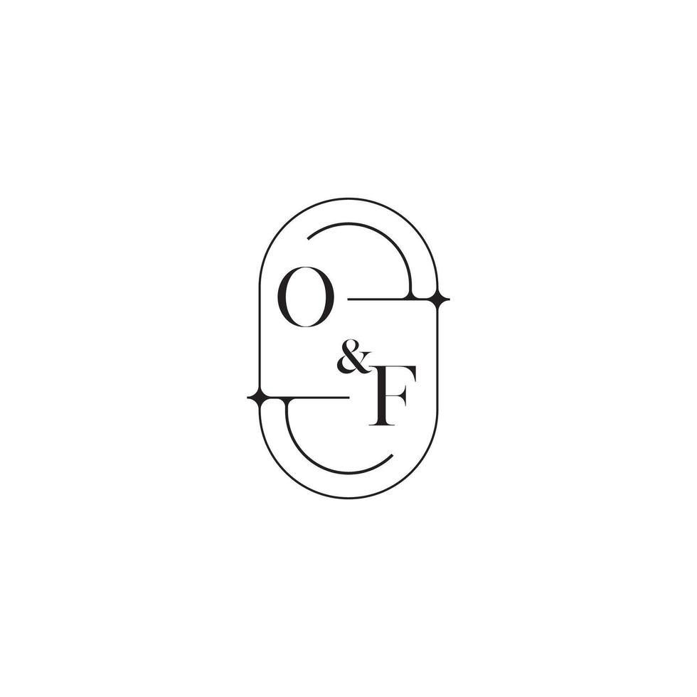 de ligne Facile initiale concept avec haute qualité logo conception vecteur