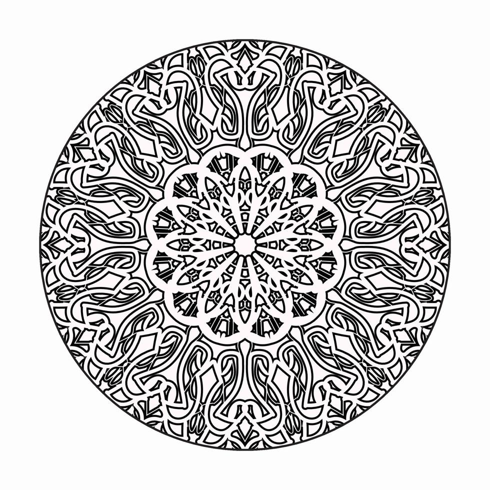 vecteur rond cercle abstrait. style mandala.