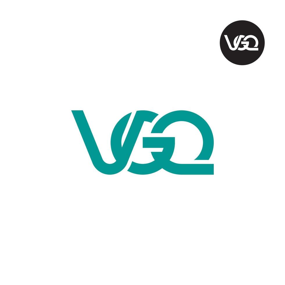 lettre vqq monogramme logo conception vecteur