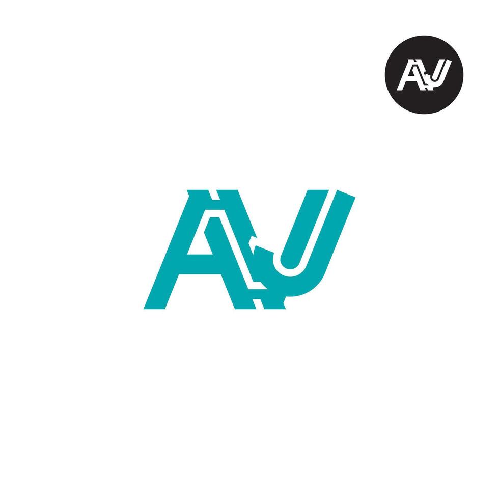 lettre avj monogramme logo conception vecteur