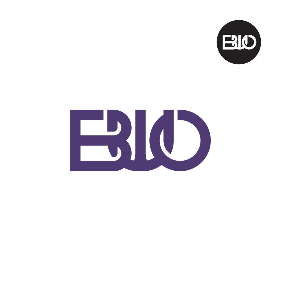 lettre bwo monogramme logo conception vecteur