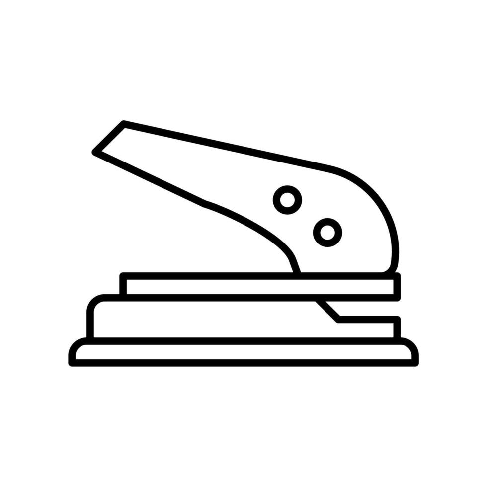 papier trou perforateur icône vecteur ou logo illustration style