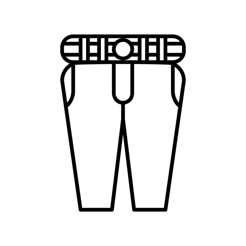 longue un pantalon icône vecteur ou logo illustration style