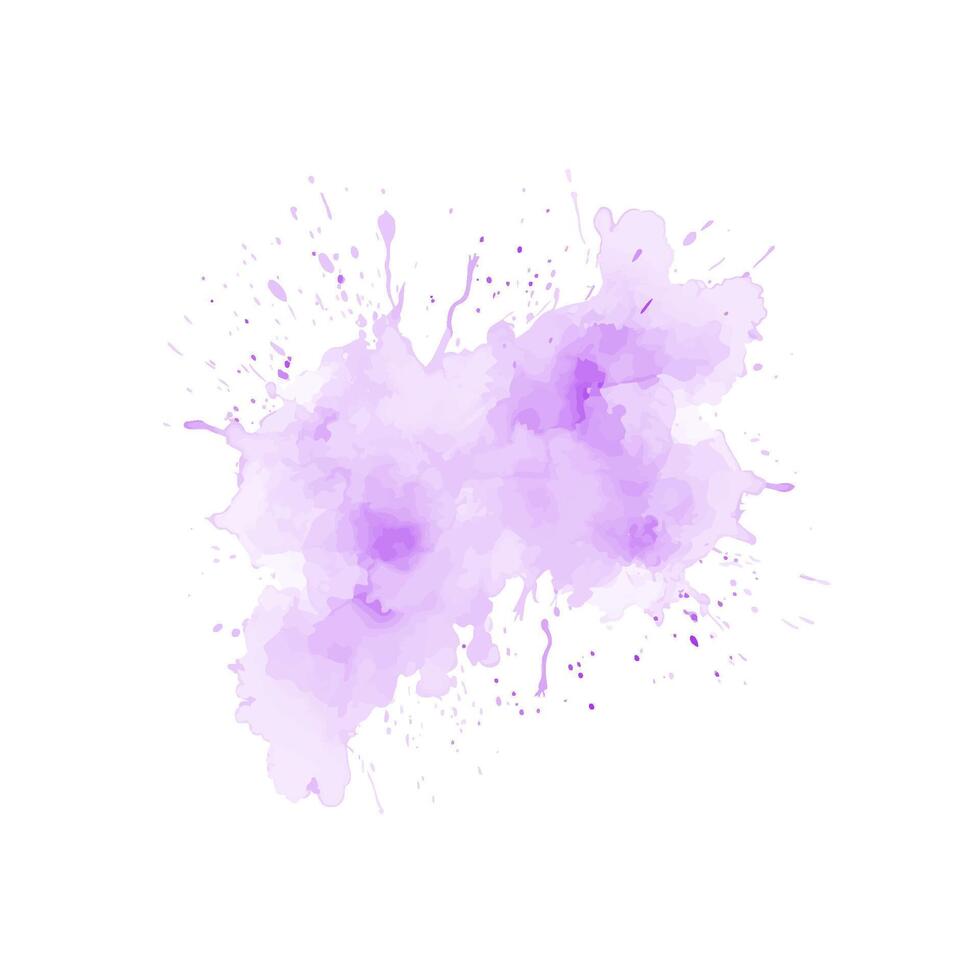 abstrait violet aquarelle l'eau éclaboussure. vecteur aquarelle texture dans violet Couleur