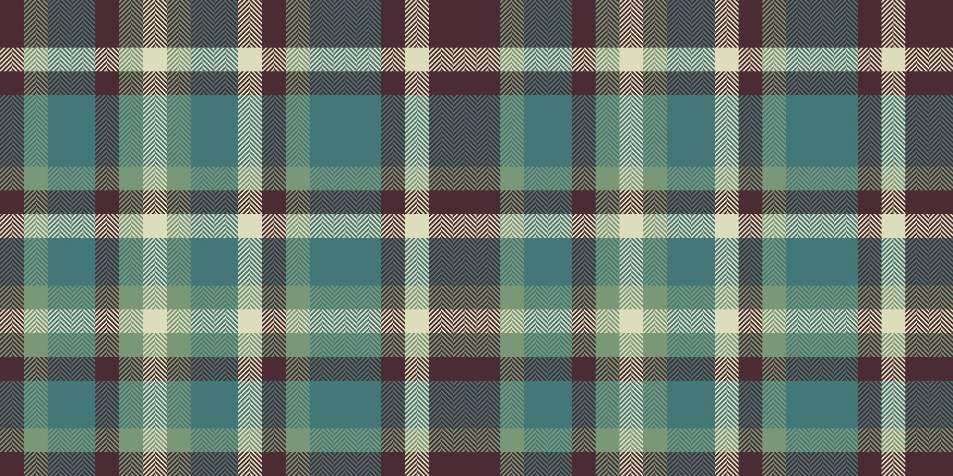 le volume vecteur modèle textile, effet en tissu Contexte tartan. enfant sans couture plaid vérifier texture dans sarcelle et foncé couleurs.