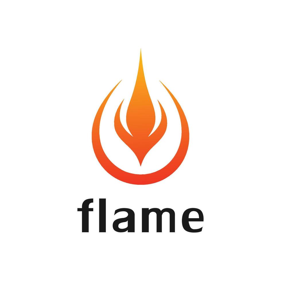 ai généré Feu flamme vecteur logo conception.fire logo.fire logo conception inspiration. élégant abstrait conception modèle éléments.