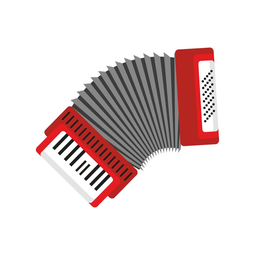instrument de musique accordéon vecteur
