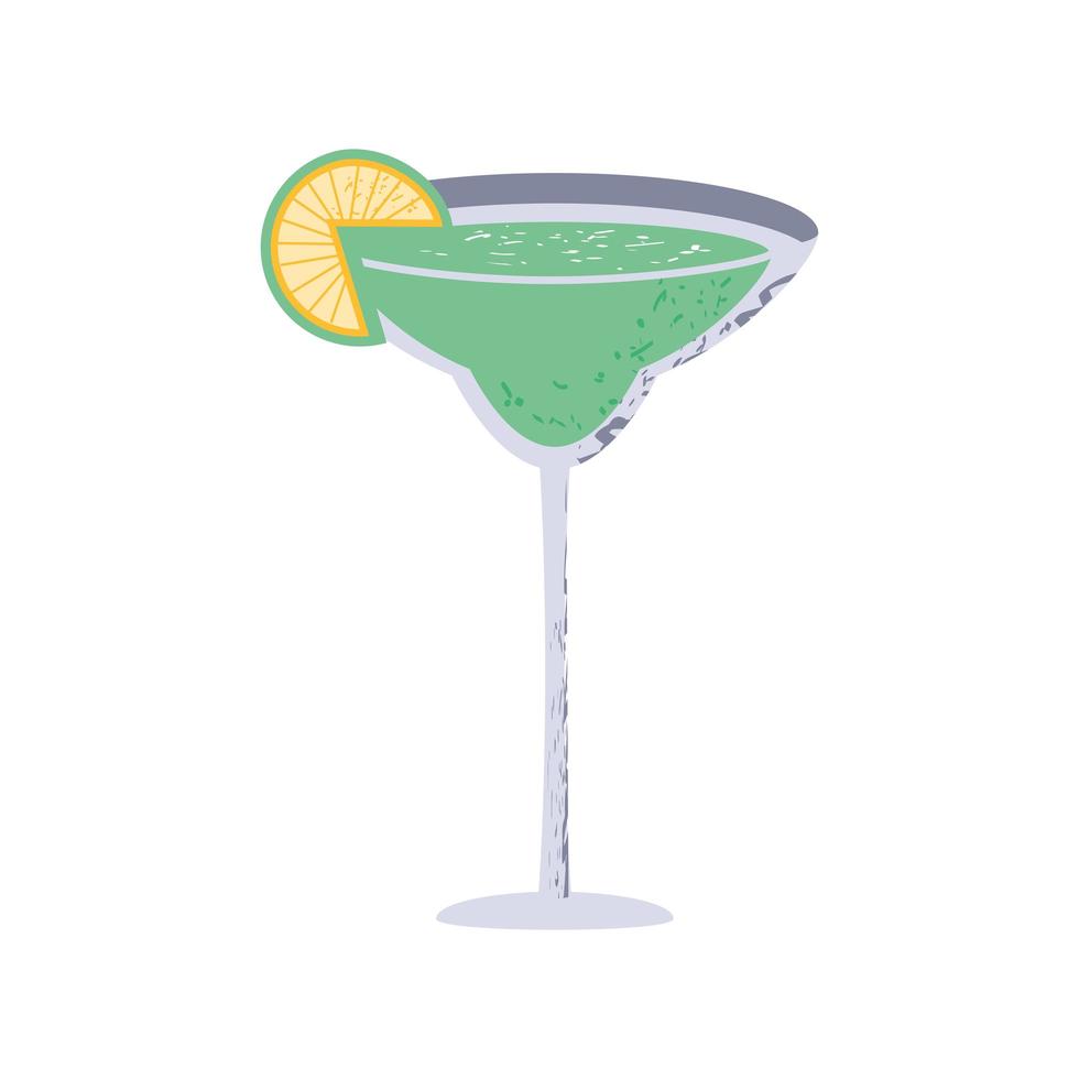 cocktail au citron vert vecteur