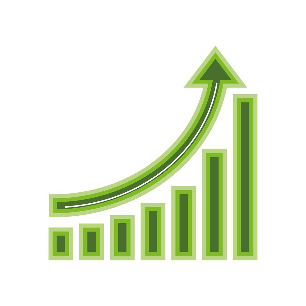 diagramme de statistiques économiques vecteur