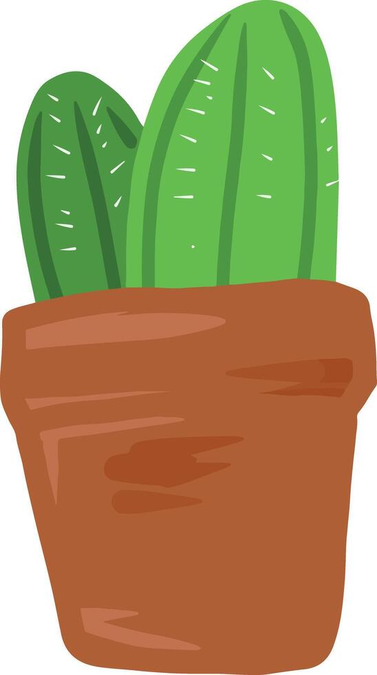 illustration de peu cactus vecteur