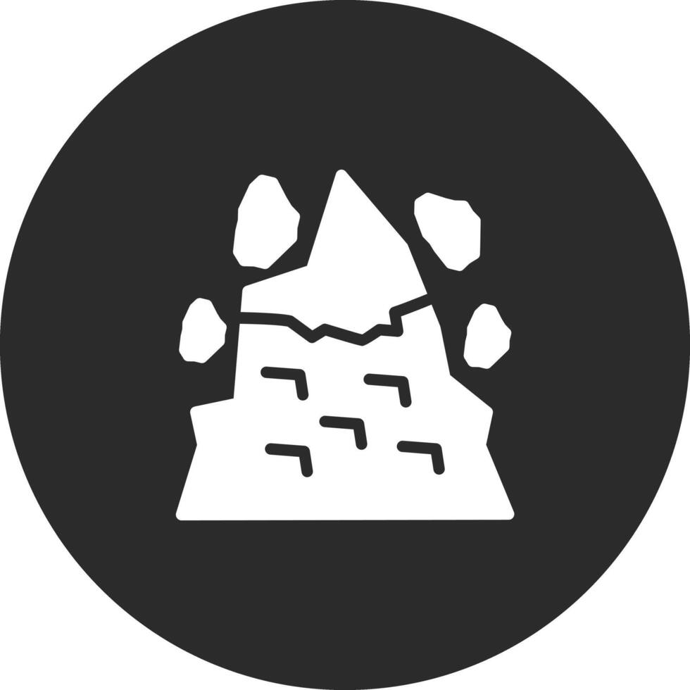 icône de vecteur de glissement de terrain