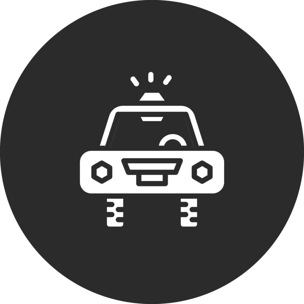 icône de vecteur de voiture de police