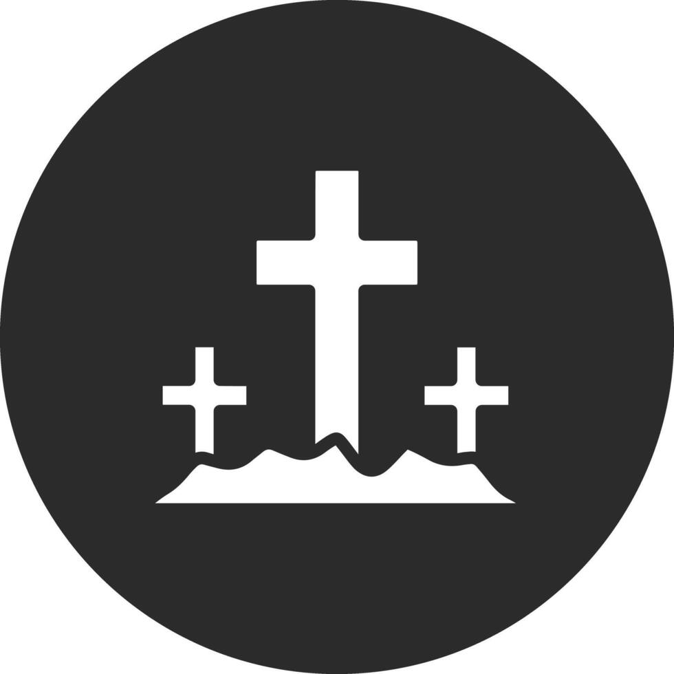 icône de vecteur de cimetière