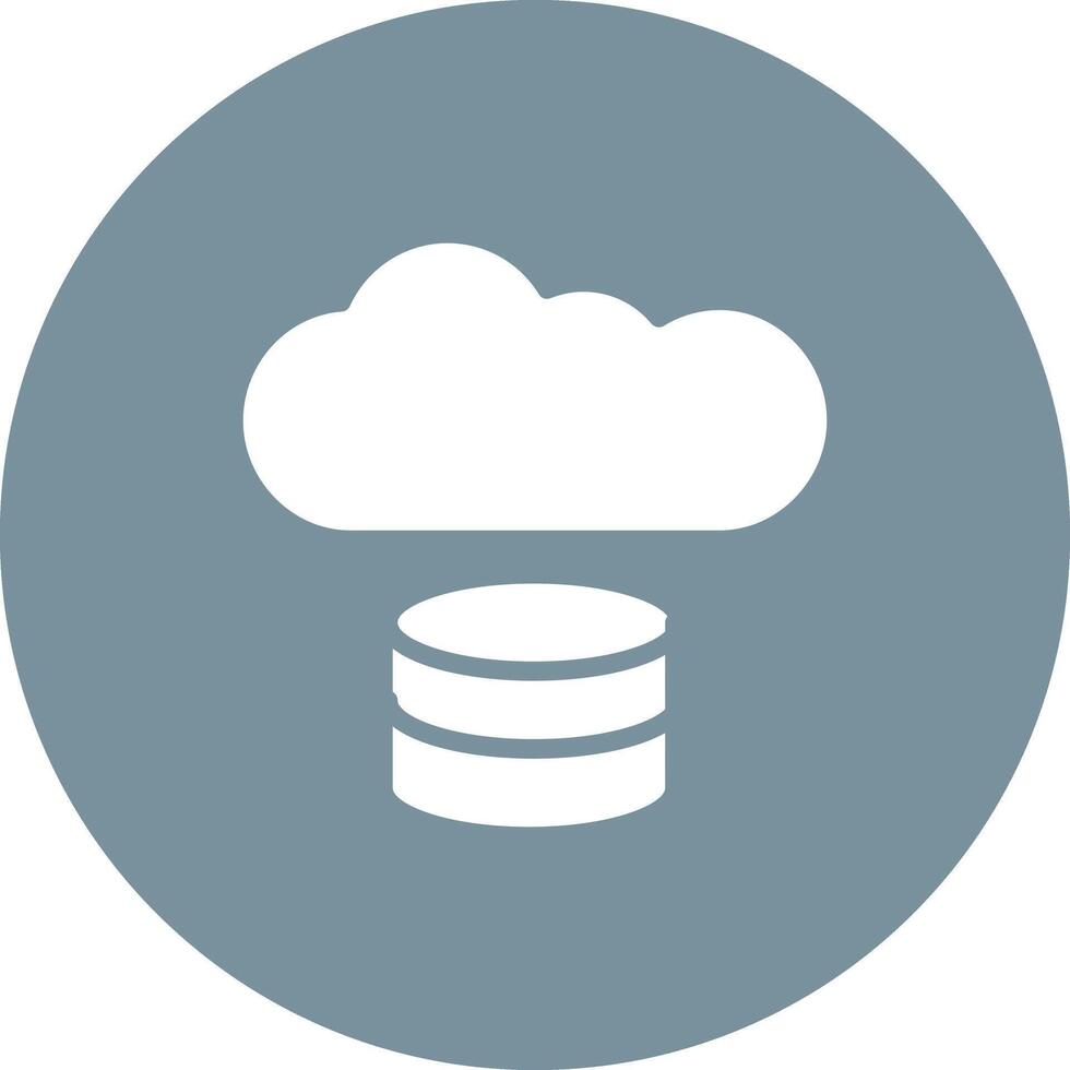 icône de vecteur de stockage en nuage