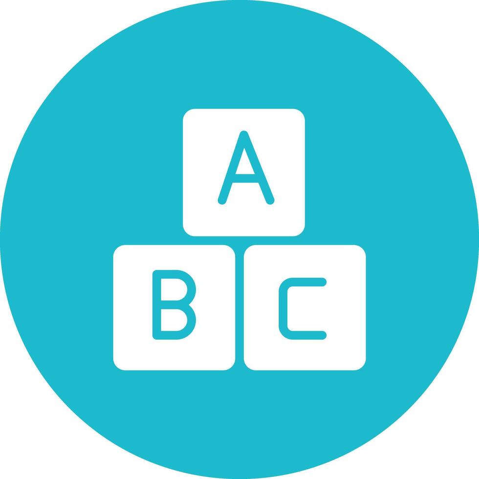 abc blocs vecteur icône