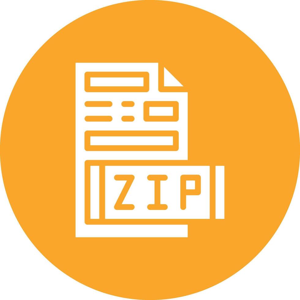 icône de vecteur de fichier zip