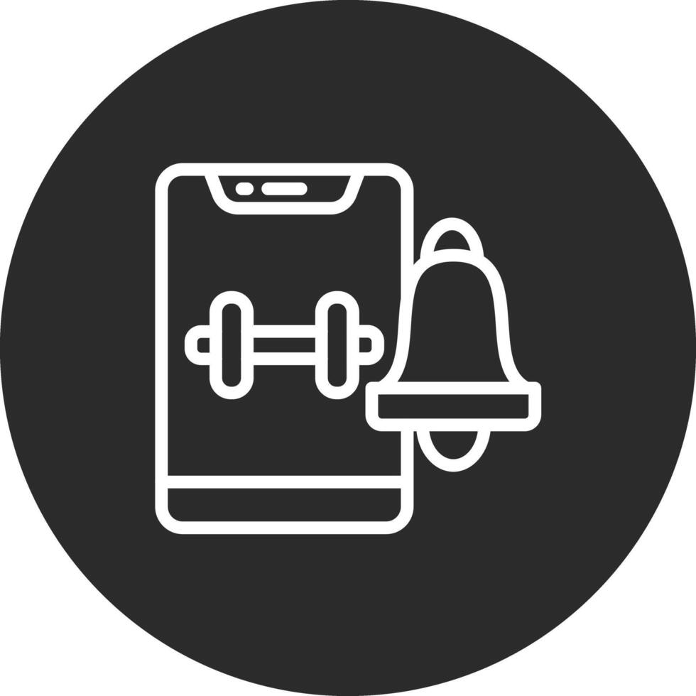 faire des exercices notification vecteur icône