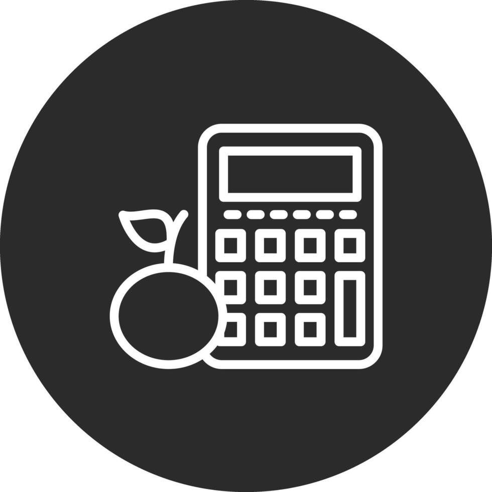 calorie calculatrice vecteur icône