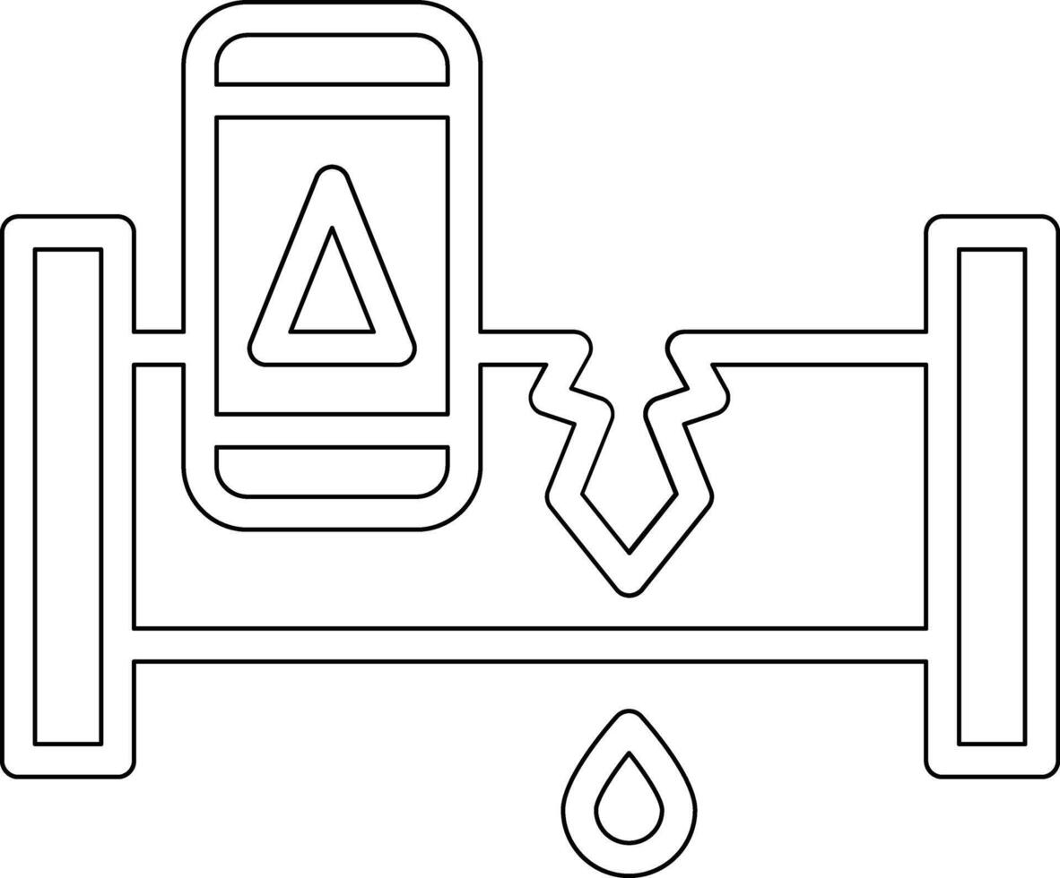 icône de vecteur de détecteur de fuite