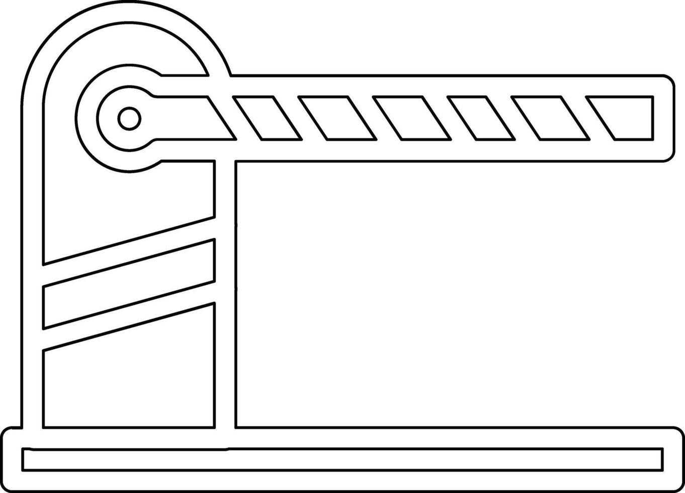 auto barrière vecteur icône