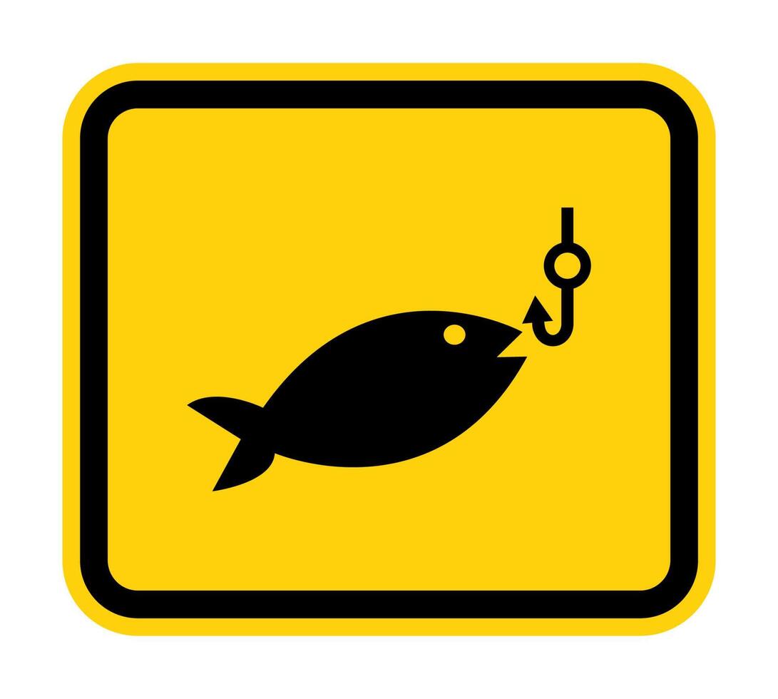 Aucun signe de symbole de pêche isoler sur fond blanc, illustration vectorielle eps.10 vecteur