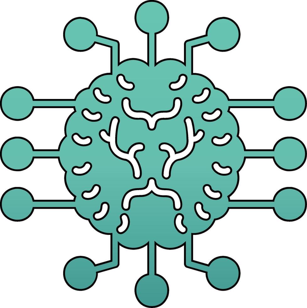 icône de vecteur d'intelligence artificielle