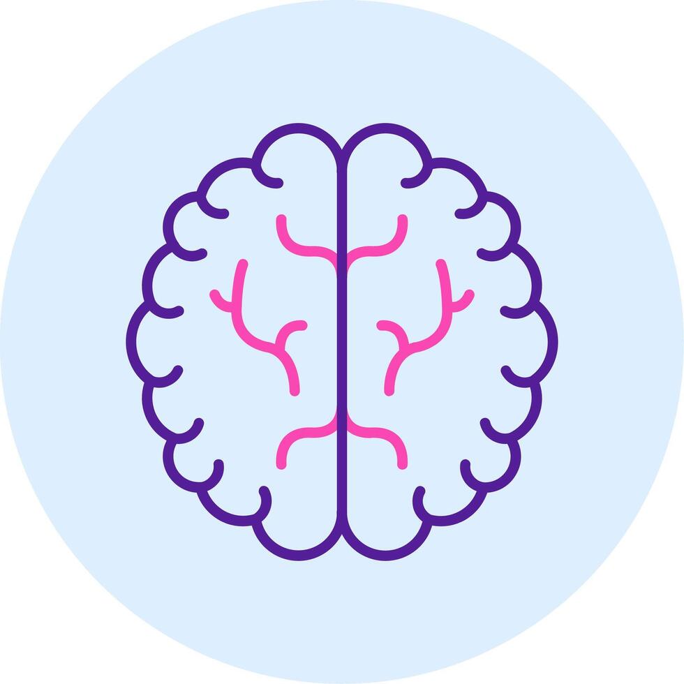 icône de vecteur de cerveau humain