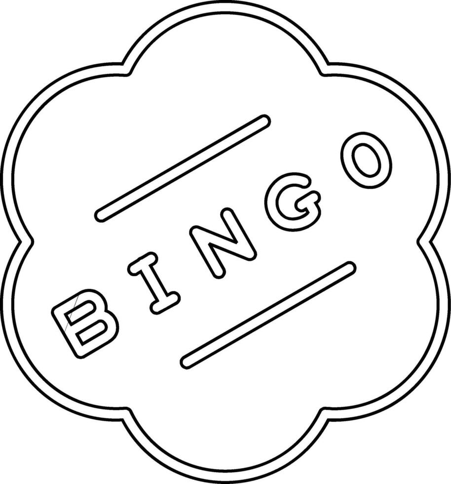 icône de vecteur de bingo