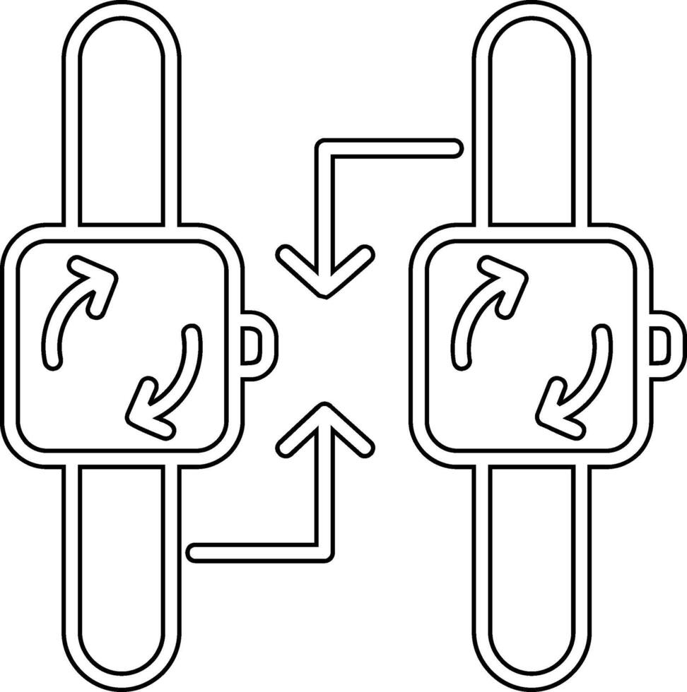 icône de vecteur de synchronisation