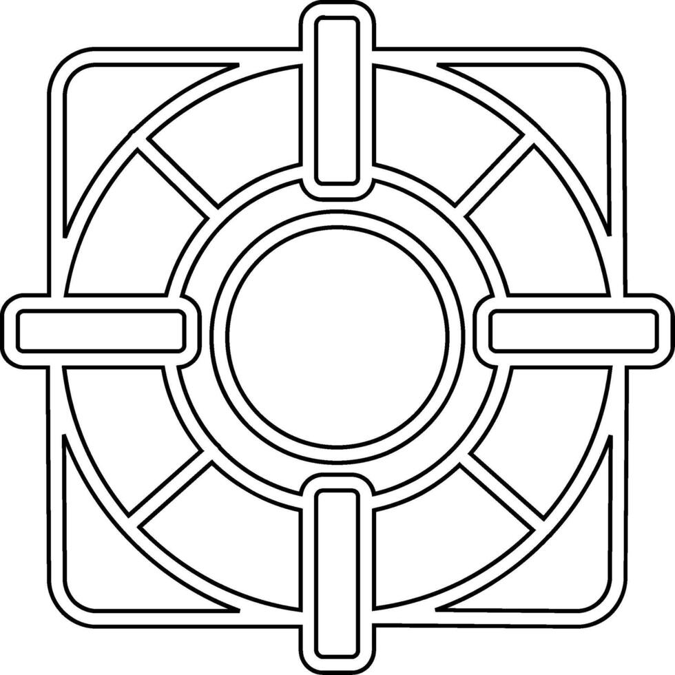 icône de vecteur de bouée de sauvetage