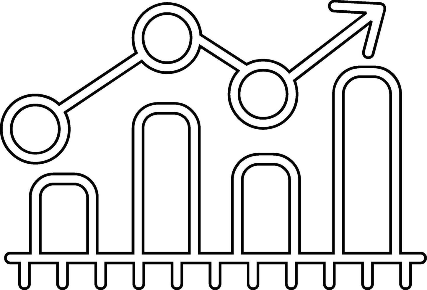 icône de vecteur de graphique à barres