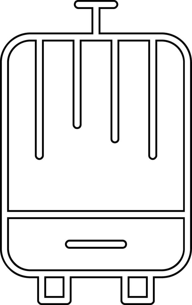 icône de vecteur de valise