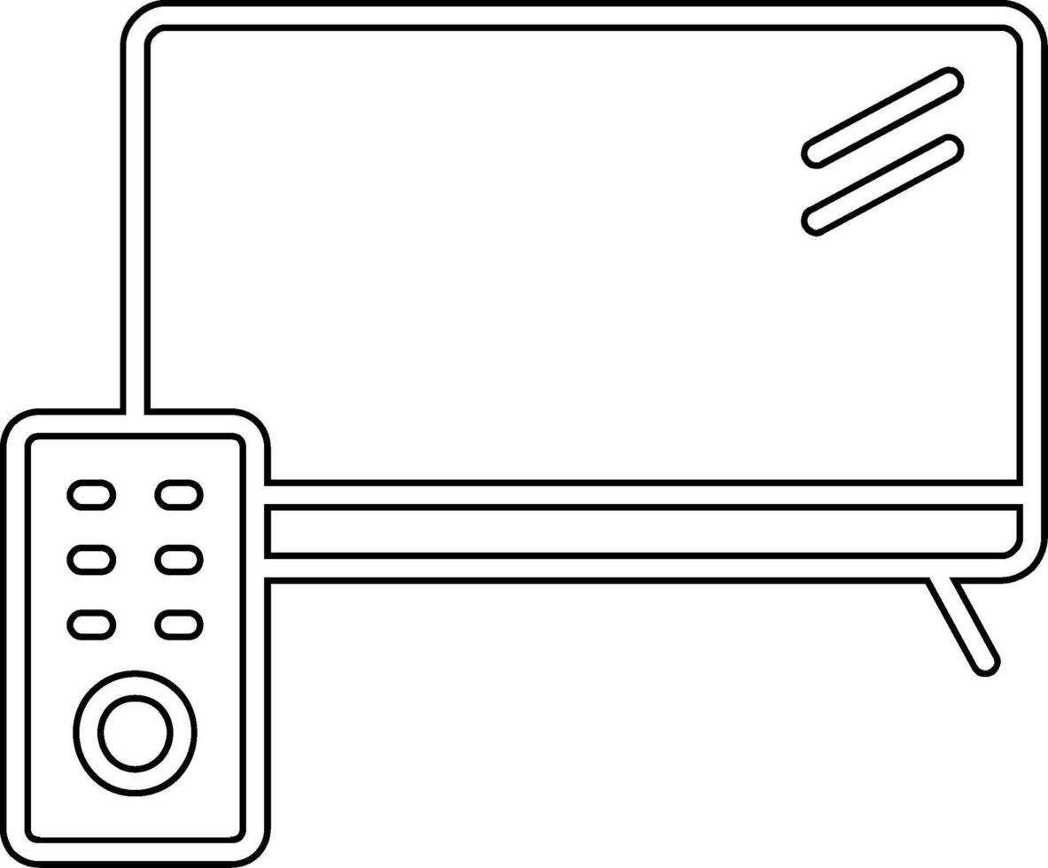 icône de vecteur d'écran de télévision