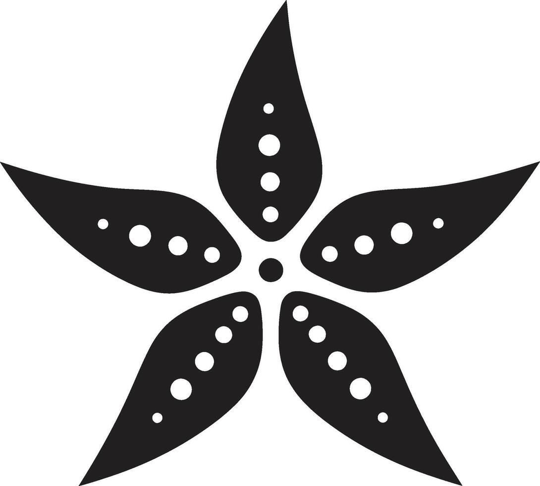 côtier majesté étoile de mer logo symbole gracieux Marin silhouette vecteur étoile de mer icône