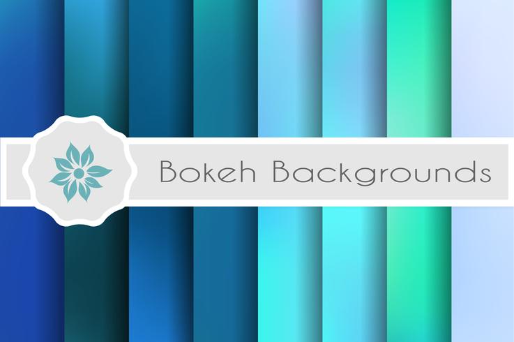 Bokeh backgrounds set de décors décoratifs pour vecteur