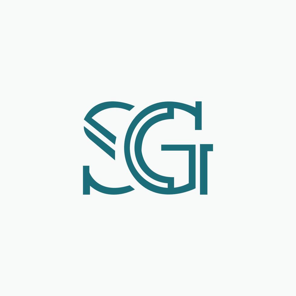 initiale lettre sg logo ou gs logo vecteur conception modèle