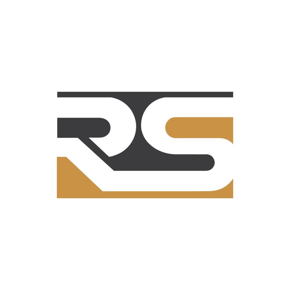 initiale lettre rs logo ou sr logo vecteur conception modèle