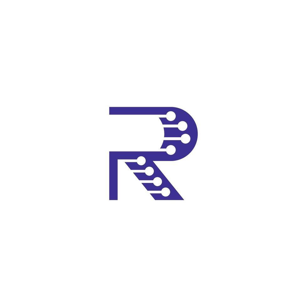 r ou rr logo et icône conception vecteur