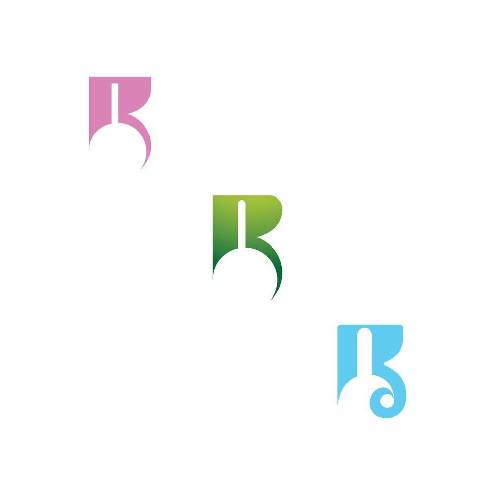 r ou rr logo et icône conception vecteur