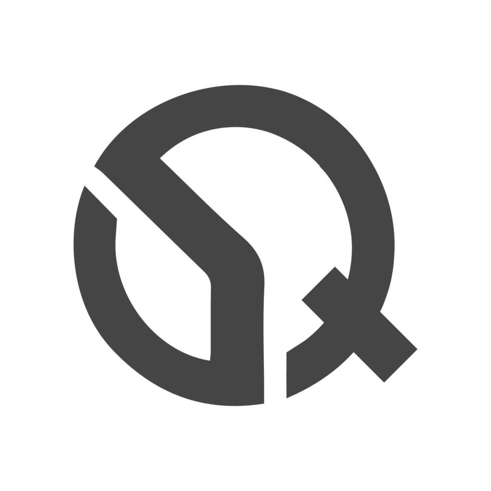 initiale qs lettre logo avec Créatif moderne affaires typographie vecteur modèle. Créatif abstrait lettre sq logo conception.