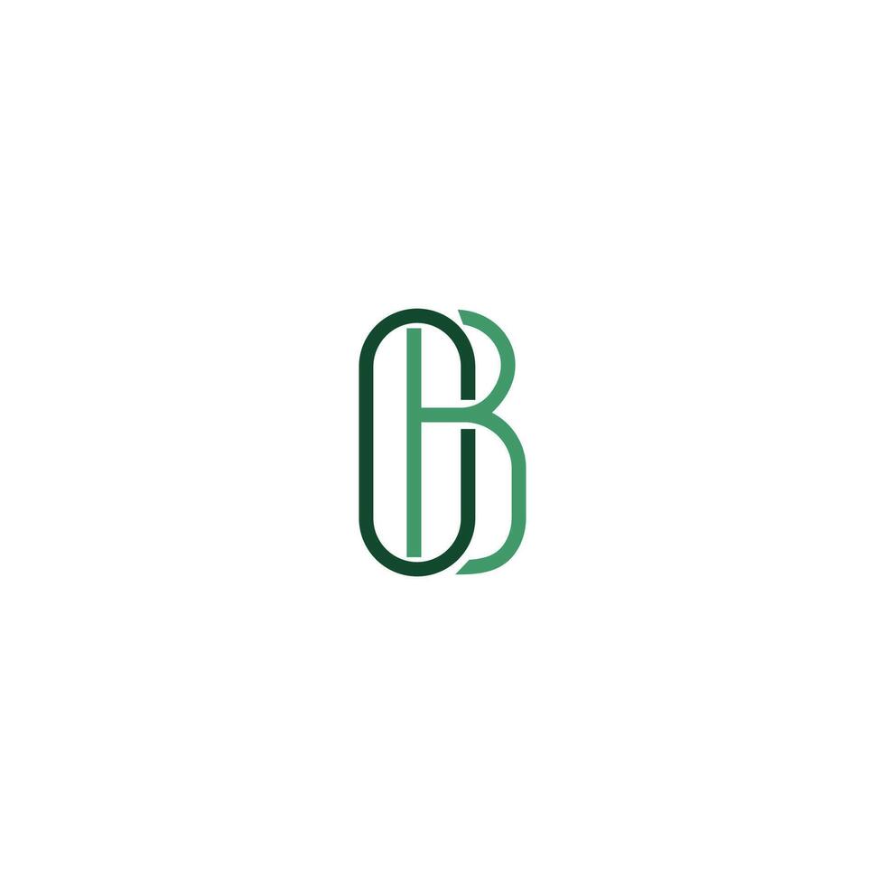 initiale lettre ob ou bo logo vecteur conception modèle
