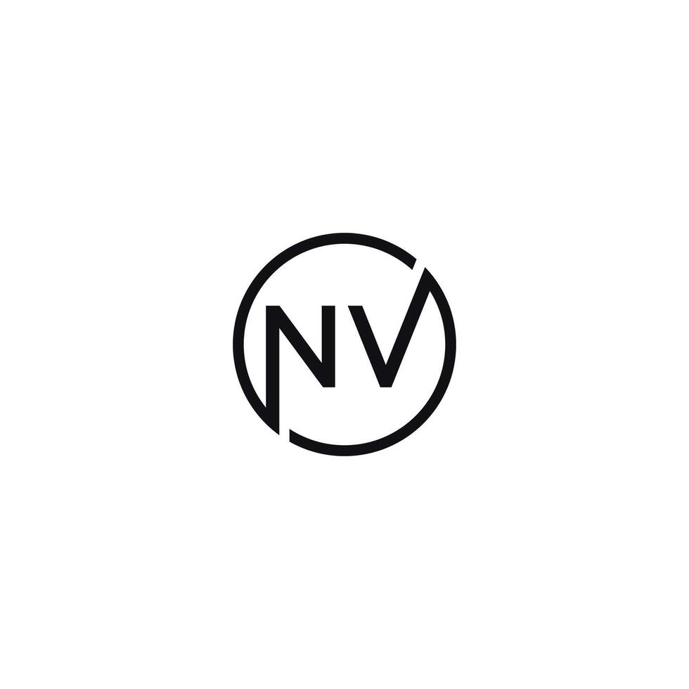 initiale lettre nv logo ou vn logo vecteur conception modèle