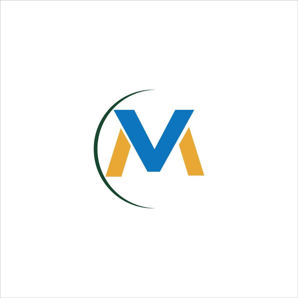 initiale lettre mv logo ou vm logo vecteur conception modèle