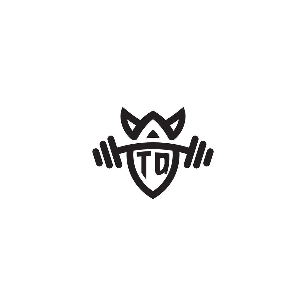 tq ligne aptitude initiale concept avec haute qualité logo conception vecteur