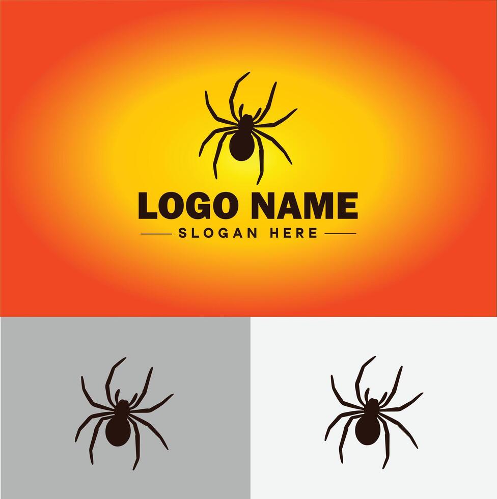 araignée logo vecteur art icône graphique pour entreprise marque affaires icône araignée logo modèle