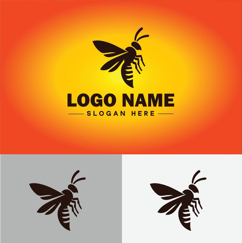 guêpe logo vecteur art icône graphique pour entreprise marque affaires icône guêpe logo modèle