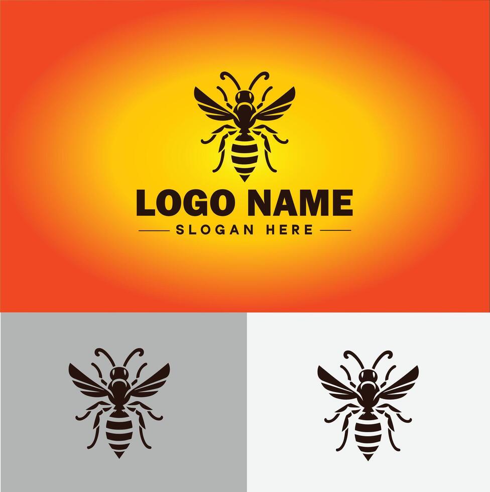 guêpe logo vecteur art icône graphique pour entreprise marque affaires icône guêpe logo modèle