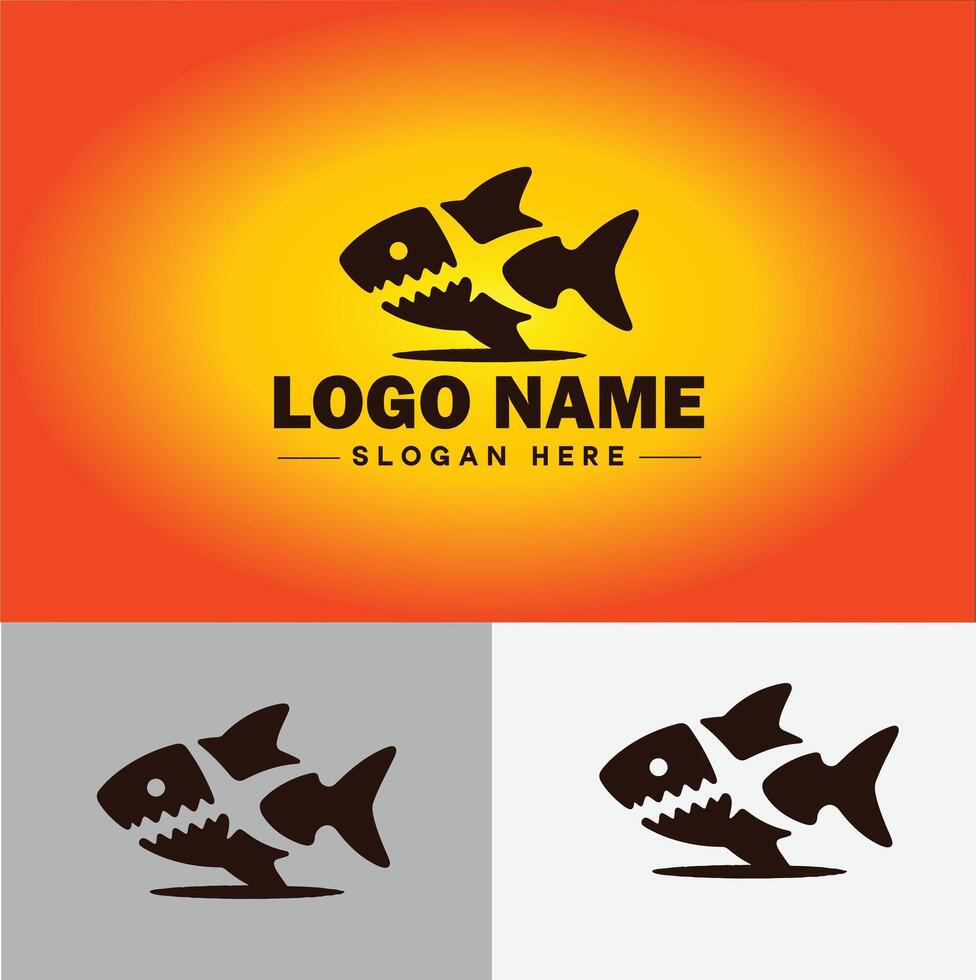 requin logo vecteur art icône graphique pour entreprise marque affaires icône requin logo modèle