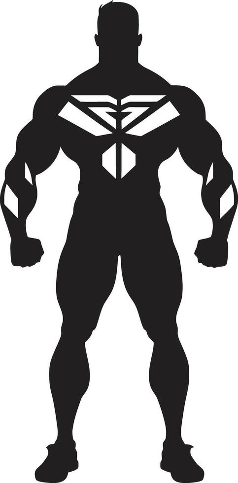 graphite orné atlas plein corps noir vecteur pour muscle Icônes ébène force symbole plein corps vecteur logo pour titans