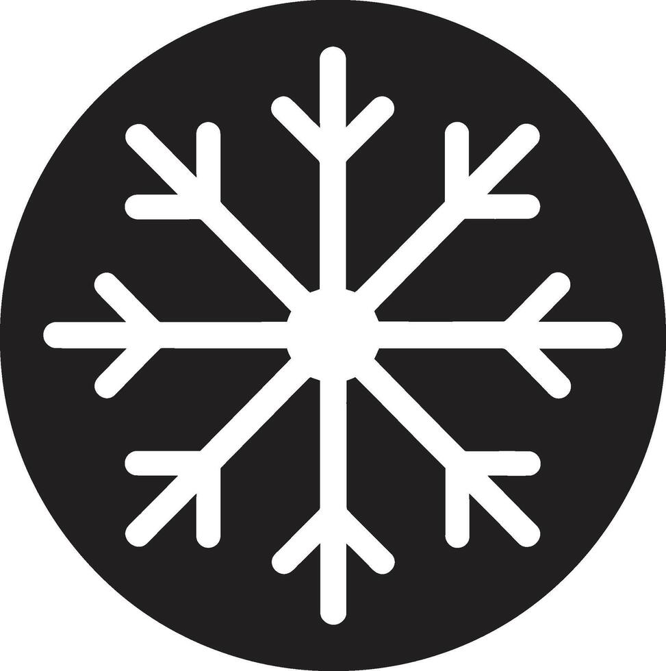 Arctique délice flocon de neige vecteur icône glacial beauté logo conception vecteur